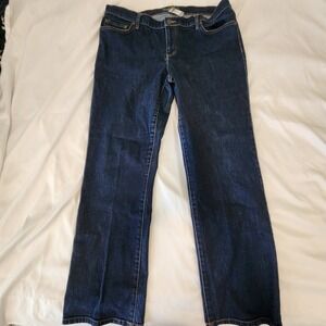 Vintage Ralph Lauren Dark Wash Jeans Sz‎ 14 Womens Green Label Straight Leg